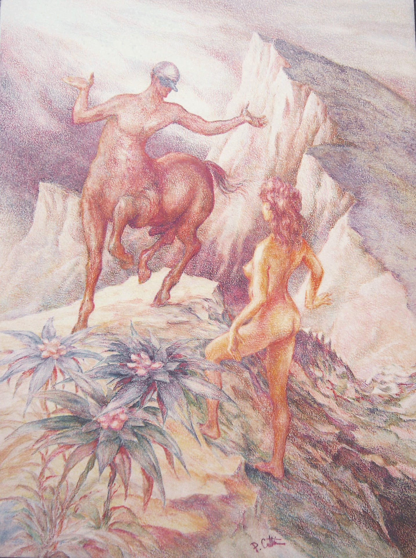 Belle rencontre 62 x 45 cm